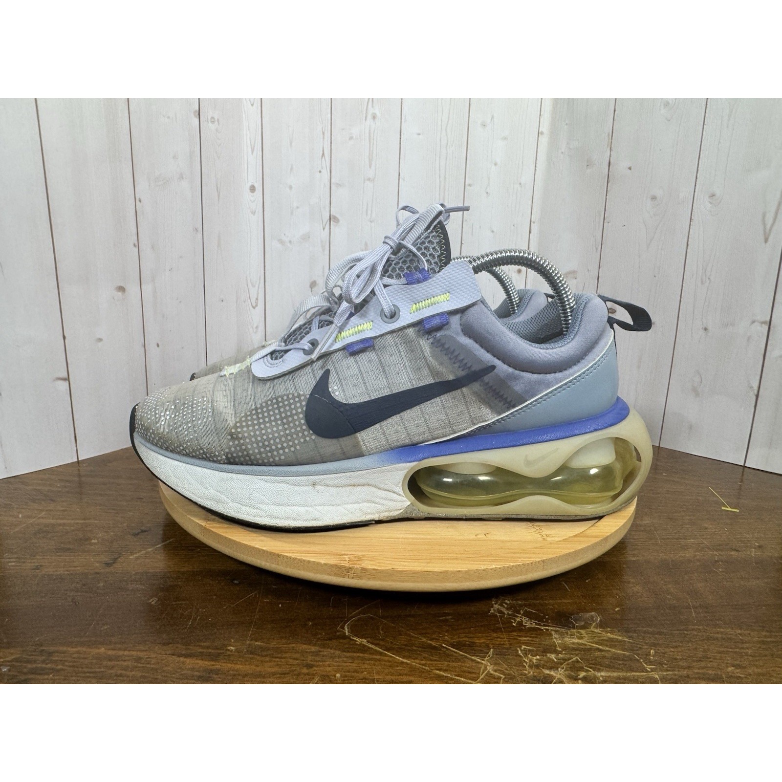 Nike Air Max 2021 Youth 7y Womens Size 8.5 Gray Blue Athletic Shoes Sneakers
